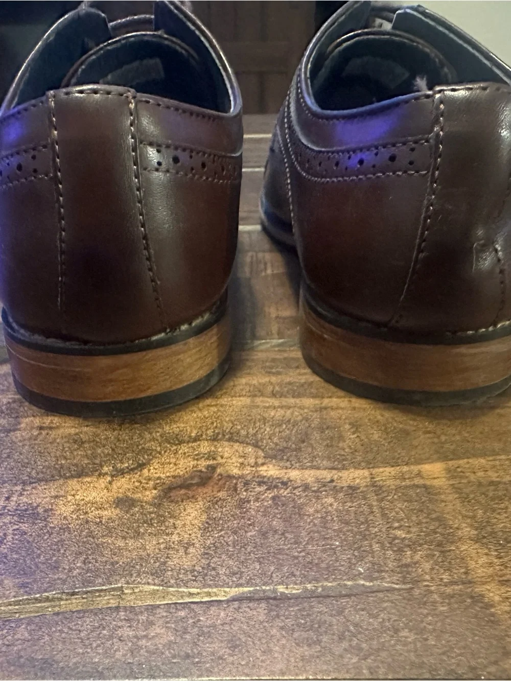 Boys' Classic Cap-Toe Dress Shoes - Brown